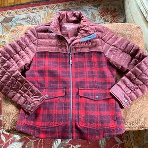 Toad&Co Breckinridge Wool Blend puffy Parka maroon burgundy red NEW NWOT XL